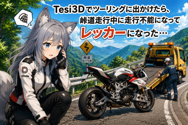お誕生日ツーリング→Tesi3Dレッカー