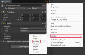 Read more about the article Unityで複数のインスペクターを開く
