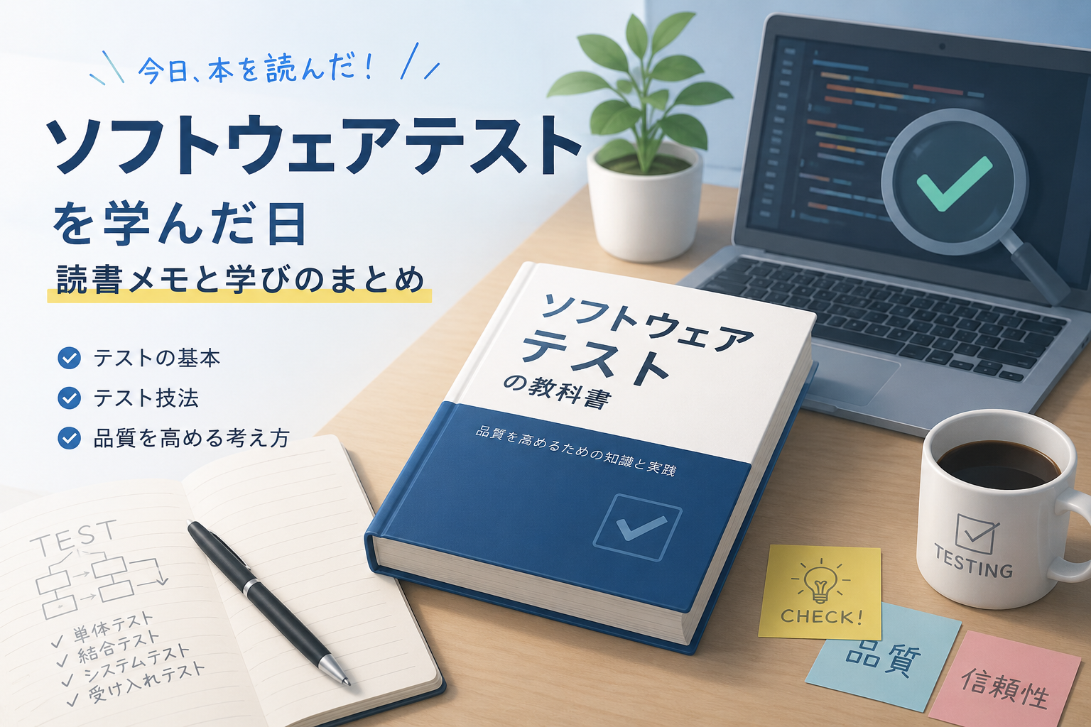 You are currently viewing 個人的まとめ：知識ゼロから学ぶソフトウェアテスト