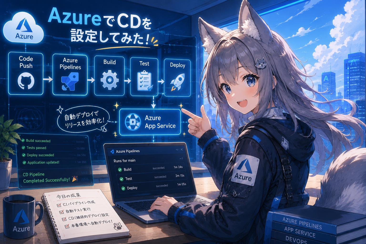 Read more about the article モダンクラウド演習：AzureにWordPressのCDを構築する