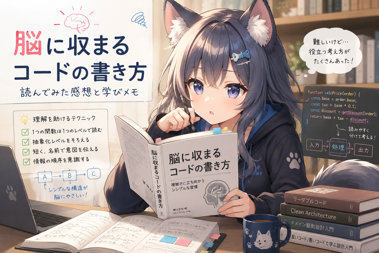 You are currently viewing 脳に収まるコードの書き方を読んでみた