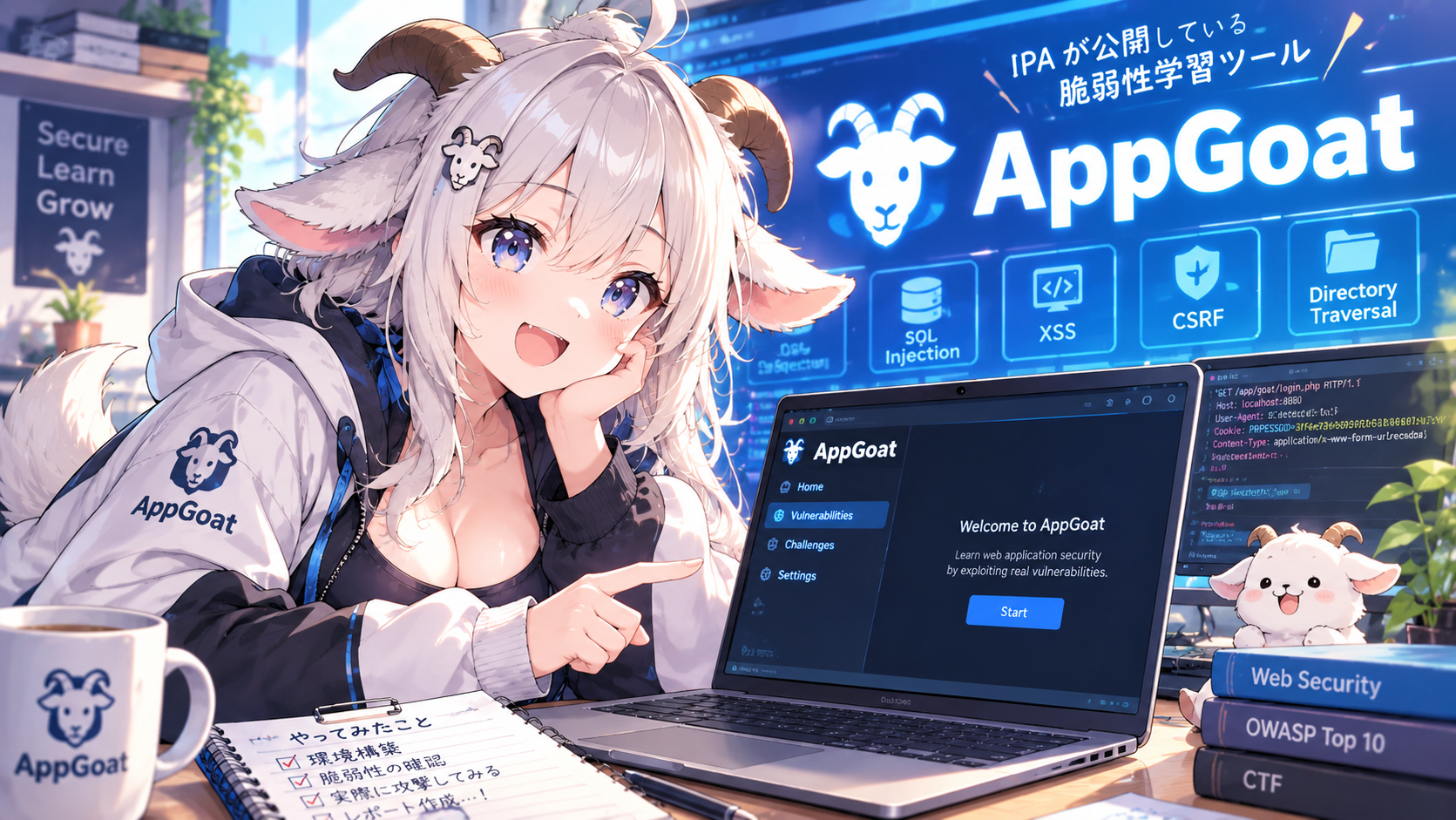 You are currently viewing IPAのAppGoatで脆弱性の勉強をしてみる